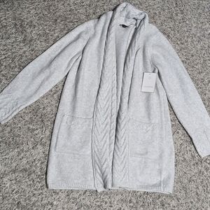 Elegant Light Gray Women's Cardigan
